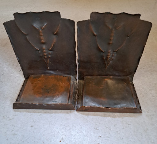 Conrad Fehn set of bookends Amsterdam School.