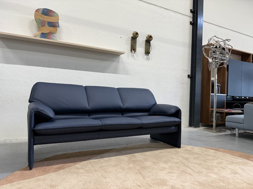 Leolux Bora Beta Sofa 3 Seater Ceras Mazerine Leather