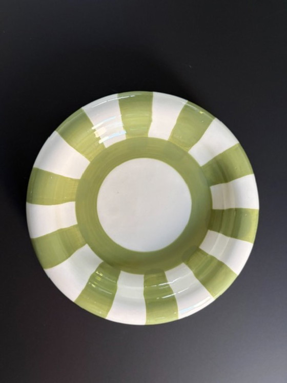 Cuenco a rayas verde-blanco / Vide-Poche – Ceramic (photo 14 of 15)