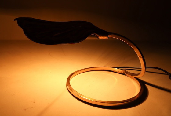 Image 1 of Sculpturale tafellamp/tafellamp van Tommaso Barbi voor Bottega Gadda, Italië, jaren 1970