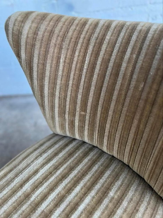 Image 1 of Fauteuil cocktail vintage doré / fauteuil une place