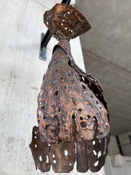 Brutalistische Pendelleuchte – Pendelleuchten, Metal (photo 3 of 7)