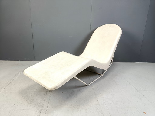 Mid Century Chaise Longue aus Fiberglas, 1960er Jahre