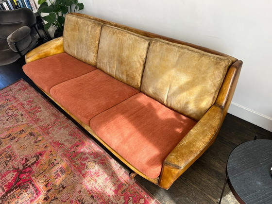 Sofá Mid-Century Fredrik A. Kayser Modelo 807 – Sofás de 3 plazas, Textile, Wood (photo 5 of 20)