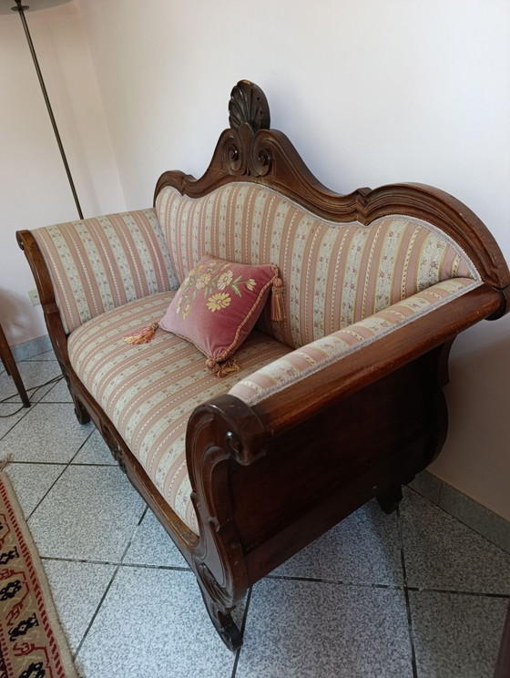 Divano Stile Luigi Filippo – Divani 2 posti, Legno (photo 2 of 5)