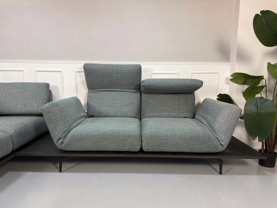 Image 1 of Rolf Benz Aura Sofa Blau Grau Stoff Couch