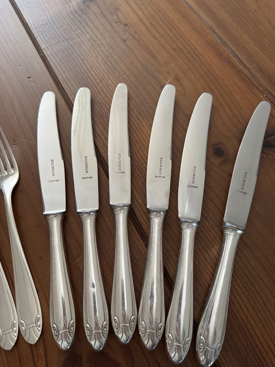 Image 1 of Cubiertos bañados en plata, 32 piezas, Solingen y Wellner Silber