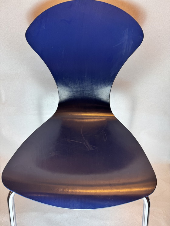 Image 1 of Set of 2 original Arne Jacobsen "Mosquito Chairs" model 3105 for Fritz Hansen (2003)