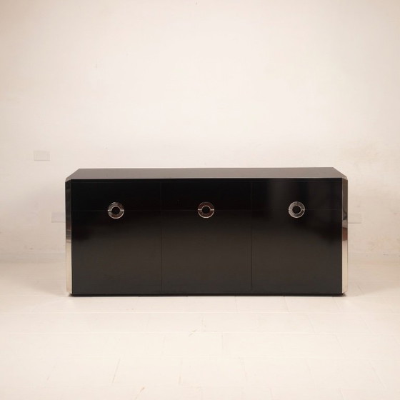 Willy Rizzo Alveo Sideboard for Mario Sabot, Italy 1970 – Wood (photo 10 of 23)