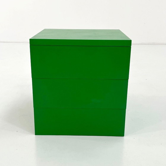 Grüne Kommode mit 3 Schubladen Modell 4601 von Simon Fussell für Kartell, 1970er Jahre – Kommoden, Plastic (photo 5 of 8)