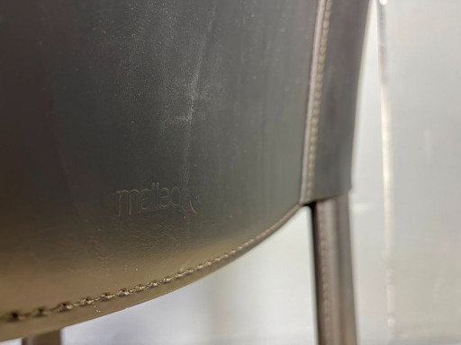 Carlo Bartoli eetkamerstoelen voor Matteo Grassi, set van 6 - jaren 80 – Leather, Metal (photo 2 of 11)