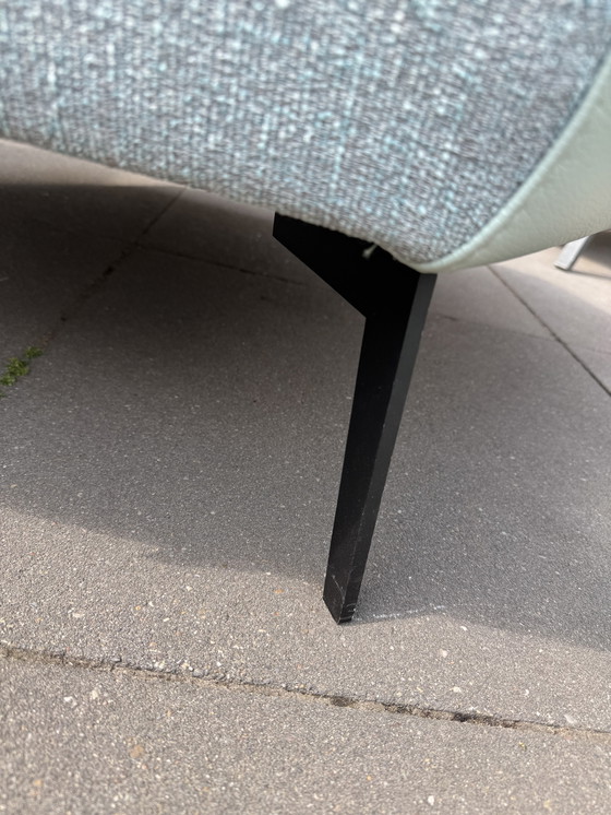 Image 1 of MONTEL hocker mint groen leer 98x40cm zeshoek