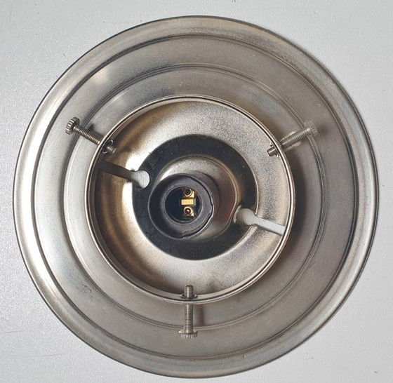 Image 1 of Lámpara de techo Art Déco con cristal tallado.