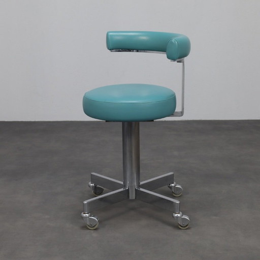 Tabouret d'architecte ou de studio – Design pivotant réglable, années 1970