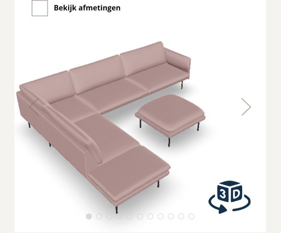 Image 1 of Sofá de diseño Sav&Okse, en forma de L con otomana