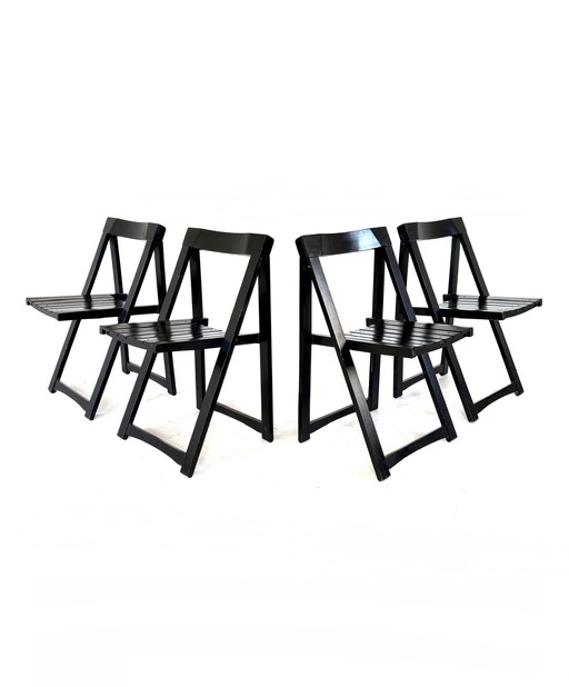 6 sedie pieghevoli di design 'Trieste', Aldo Jacober '60