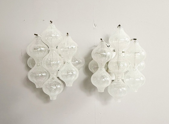 Image 1 of Ensemble de 2 appliques murales, modèle : « Tulipan 9 WA » pour KALMAR FRANKEN KG, Autriche, années 1960