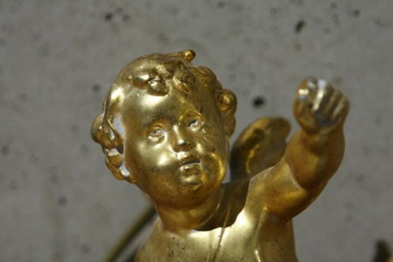 Image 1 of Pendant lamp – Art D France – With putti or cherub