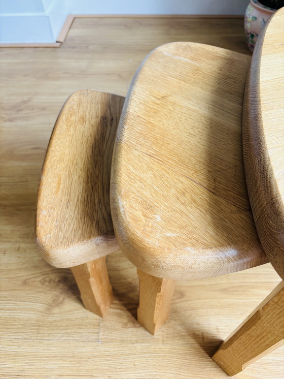 Image 1 of Set van 3 houten vintage nesting tables 