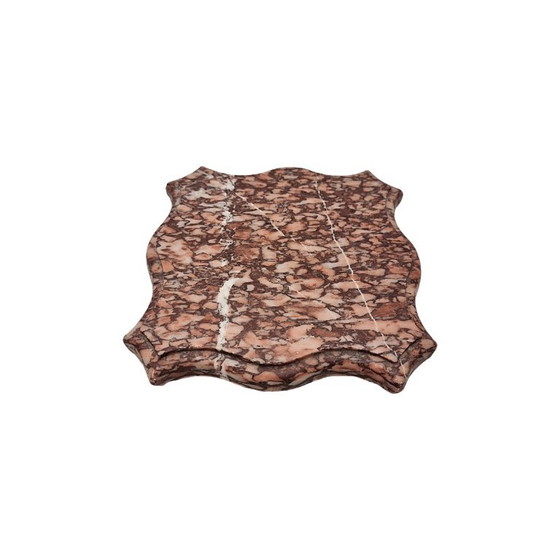 Plateau ancien en marbre de Bordeaux, vers 1880 – Accessoires de table, Marble (photo 5 of 5)