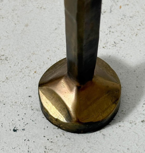 Image 1 of Set di 2 tavolini laterali/tavolini da caffè brutalisti degli anni '80 di Lothar Klute, Germania