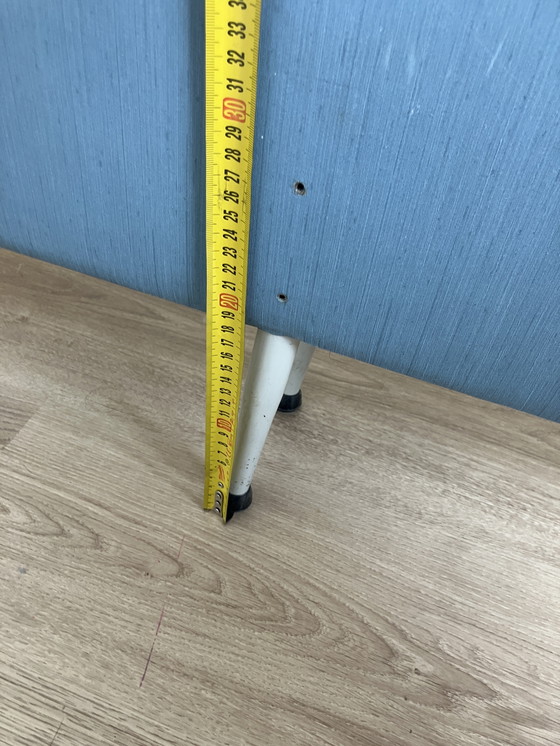 Image 1 of Rawi, jaren 50 bed achterwand met lades lampje en schapjes