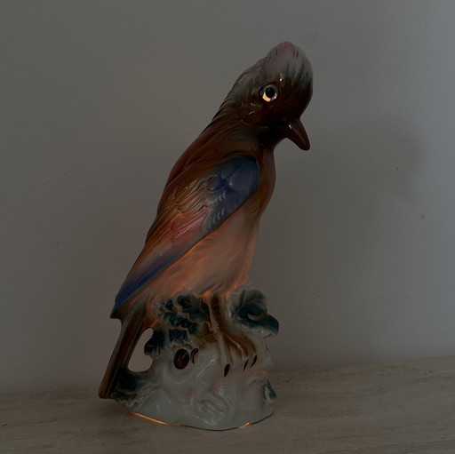 Oiseau de lampe Parfume en porcelaine, 1950s