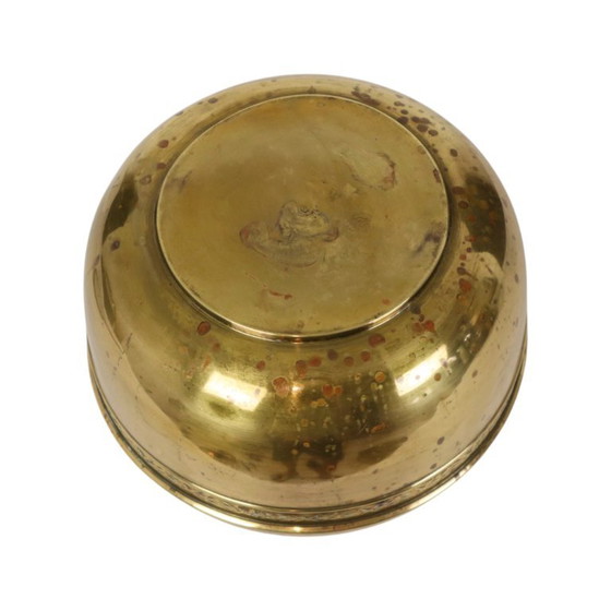 Großer Blumentopf aus Messing, Repoussé Frankreich, 25 cm – Pflanzkübel, Brass (photo 10 of 15)