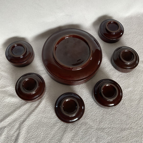 Image 1 of Set di arachidi in terracotta rosso-marrone