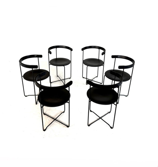 6x Design-Klappstuhl, 'Soley', Kusch & Co '80