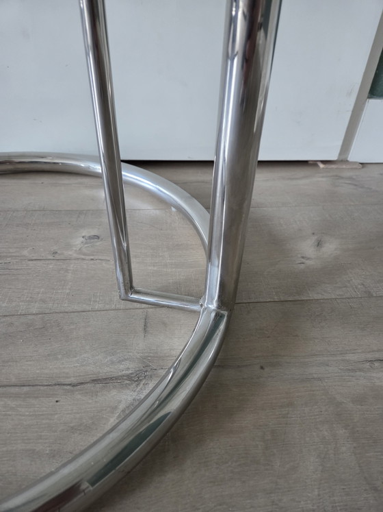 Vintage E1027 Table 1980 – Side tables, Glass, Metal (photo 5 of 8)