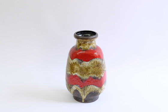 Image 1 of Vaso vintage in rosso/marrone