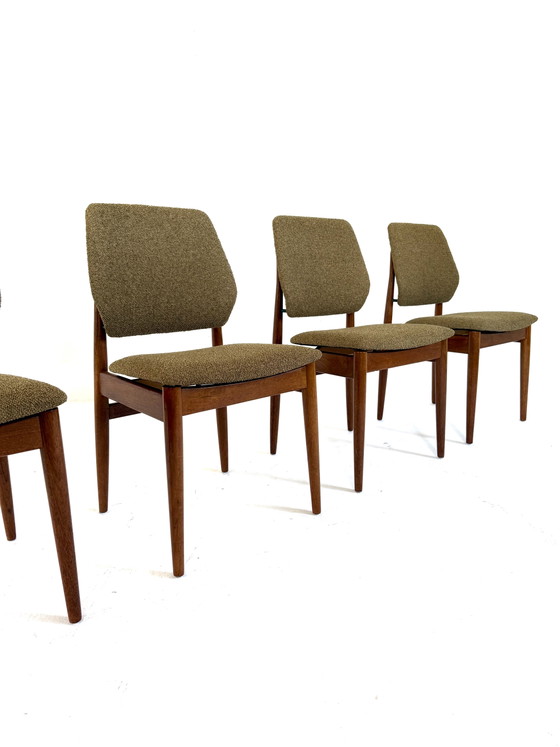 Image 1 of 4x restaurierte Teak-Esszimmerstühle, Casala ‘60