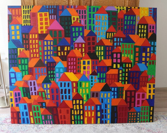 Image 1 of Large painting 'home too' ~2009