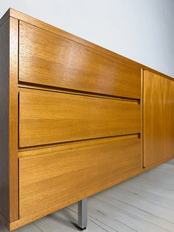 Credenza Lowboard Tedesca in Teak Mid-Century Vintage anni '60 – Credenze, Legno (photo 5 of 16)