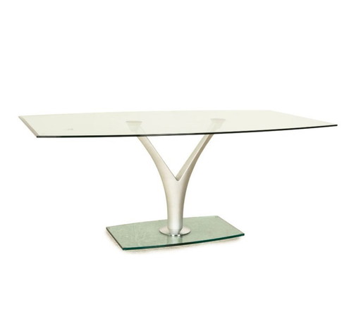 Glazen design tafel "Rolf Benz" type 1210 Prachtige staat!
