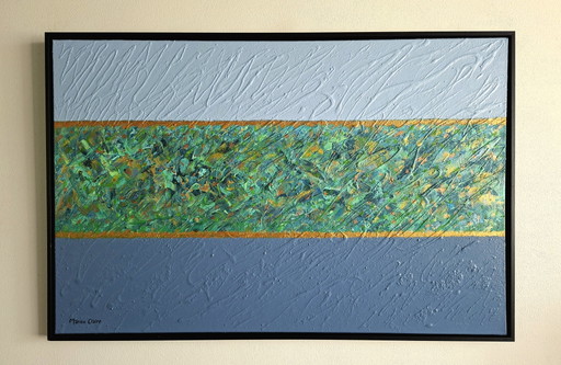 Manou Claire - Energiefeld – schilderijen tekeningen, Wood, Canvas (photo 2 of 6)