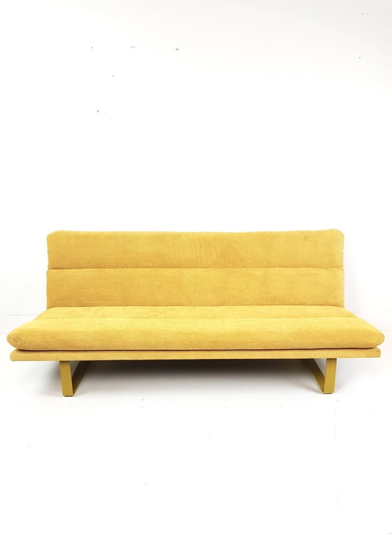 Image 1 of Vintage Artifort Kho Liang Le three-seater sofa, newly upholstered in yellow