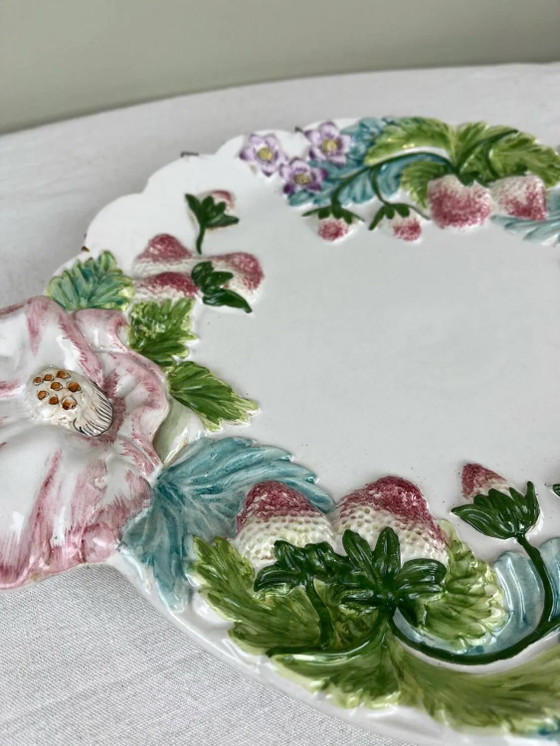 Servierplatte aus Steingut – Geschirr, Porcelain, Ceramic, Art Nouveau (photo 2 of 9)
