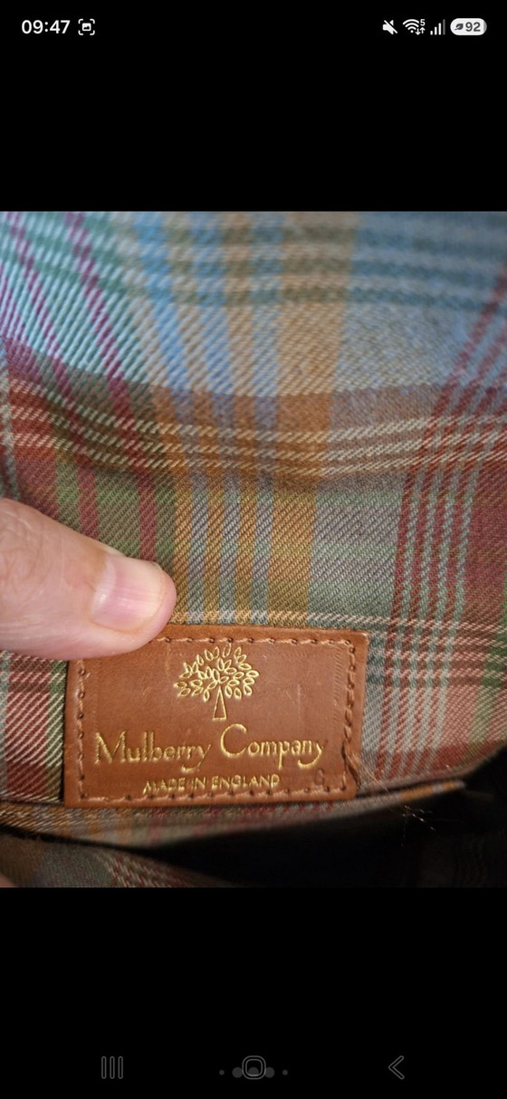 Borsa a tracolla piccola vintage Mulberry Scotchgrain stile saddlebag – Borse a tracolla, Pelle, Tessile (photo 6 of 12)
