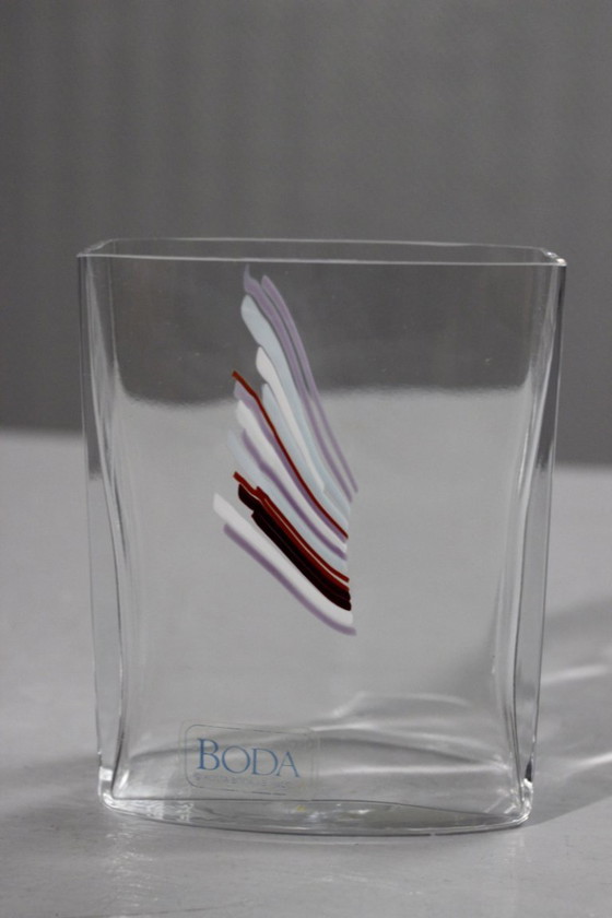 Image 1 of Bertil Vallien & Kosta Boda Vase, Rainbow-Serie, Schweden, 20. Jahrhundert