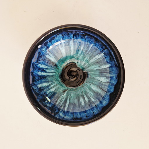 Plato de cerámica vintage Yopia de los años 70