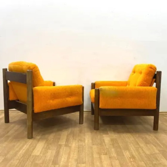 Image 1 of Mid-Century Seating Set (Armchairs & Sofa), 1970s