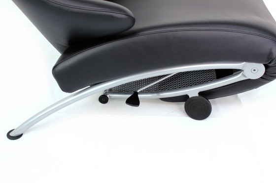 Image 1 of come nuova WK Wohnen sedia / poltrona relax multifunzionale SOLO del Prof. Heiliger, in pelle con struttura in argento, prezzo d