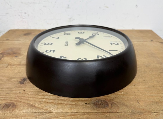 Image 1 of Vintage Brown Bakelite Wall Clock by Gents of Leicester, 1950s