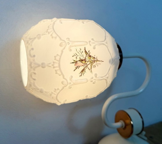 Image 1 of Vintage Wall Light with Milk Glass from Drukov, 1960s