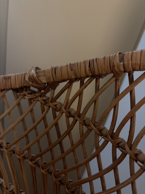 Fauteuil seau en rotin HK Living