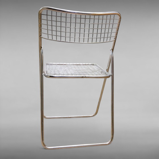 Image 1 of Ted Net Chrome Folding Chair Design Niels Gammelgaard For IKEA