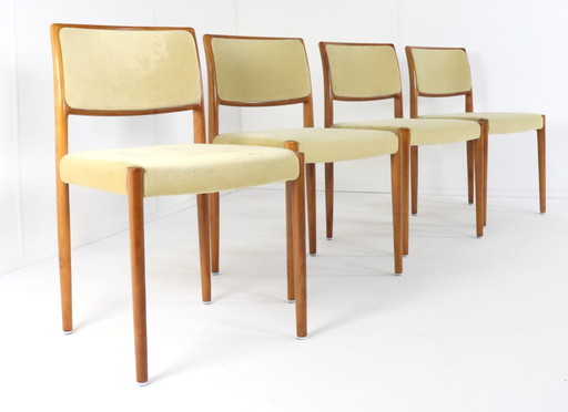 4x Niels O Möller Modell 80 Stühle Esszimmerstühle vintage