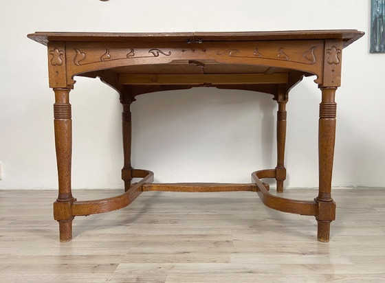 Image 1 of French Antique Art Nouveau / Jugendstil dining table